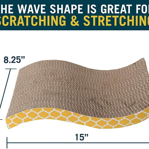 The Wave Curved Catnip Cat Scratcher Brand New - Picture 6 of 7